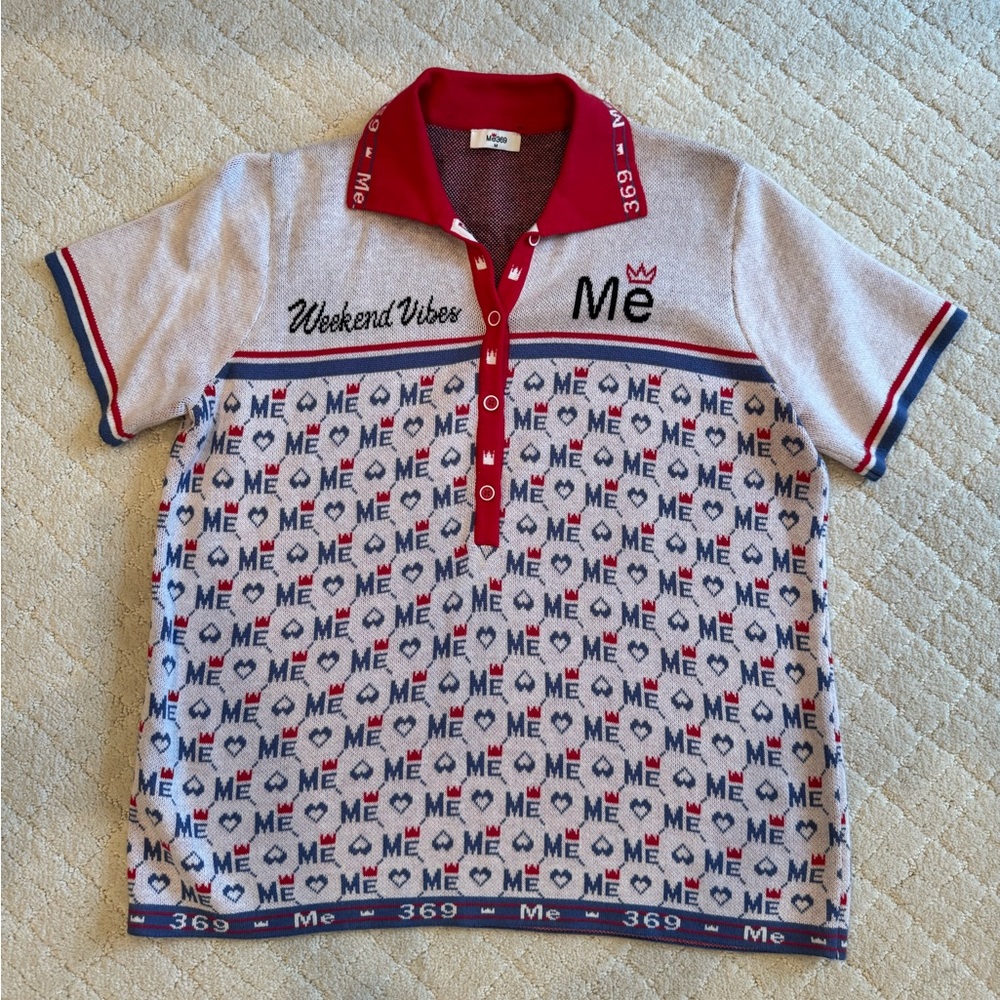 Me369 S/S Poli Sweater sz M